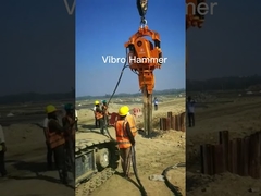 Vibro eléctrico martillo de pila máquina de fundación hidráulica 90 kW