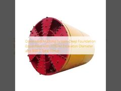 Equipo de cimentación profunda con sistema de extracción descendente, con un diámetro de excavación de 3730 mm y un empuje total de 800 T