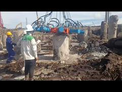 Triturador hidráulico de la pila