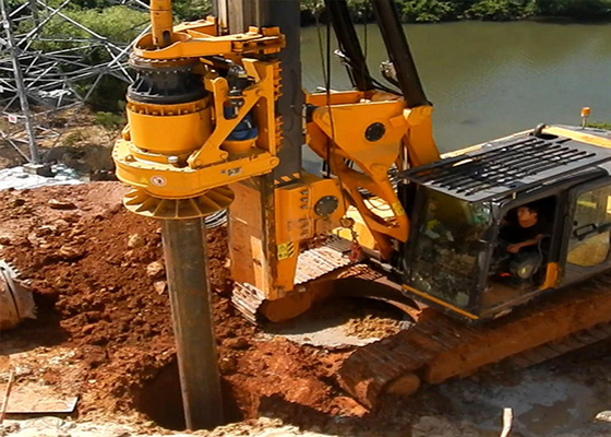 50kN Used 90° Piling Rig For Earth Drilling Diesel 30m/Min