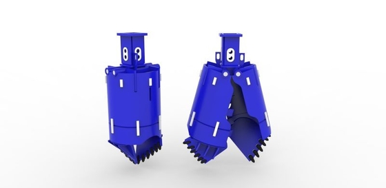 Taladro Rig Bucket Teeth Two Flap de la maquinaria de la pila 1200m m