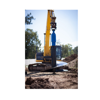 Taladro de accionamiento de barrena de tierra hidráulica para retroexcavadora de patín de excavadora