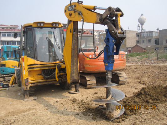 Máquina hidráulica del taladro de perforación de la tierra del hex. 57m m con el solo enganche del Pin para los mini excavadores 1-2t 2