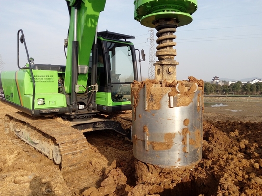 Perforación rotatoria agujereada hidráulica Rig Piling Machine KR50A Max Depth los 24m