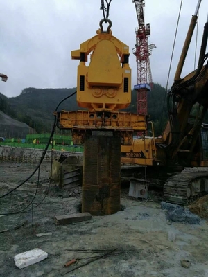 Material de construcción diesel conducido eléctrico del martillo de pila del Vibro 1050 R/Min hidráulicos