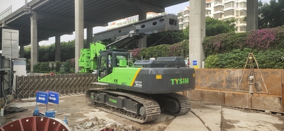 plataforma de viruta del acceso apretado de la perforación de 600m m con la velocidad rotatoria los 8.5m de 30rpm