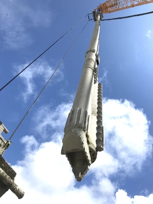 1.2m3 Vibroflot eléctrico de alimentación de fondo 300kN 6 bar Equipo de mejora del suelo