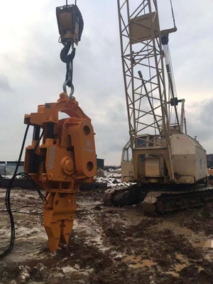 Conductor de pila eléctrico del martillo del Vibro 300KW Crane Excavator Mounted Vibratory Hammer