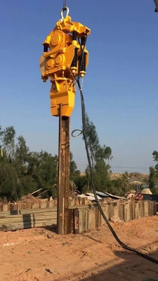 Construction Pile Driver Concrete Sheet Pile Vibro Hammer For Steel Pipes Driving