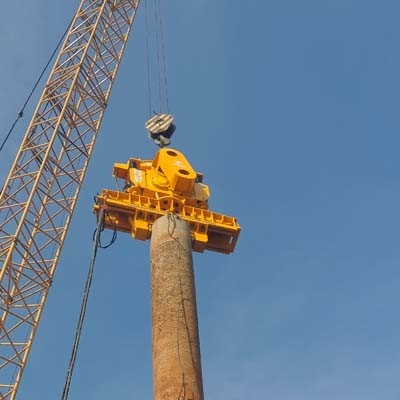 Máquina de perforación de martillo Vibro eléctrico Martillo para maquinaria de construcción