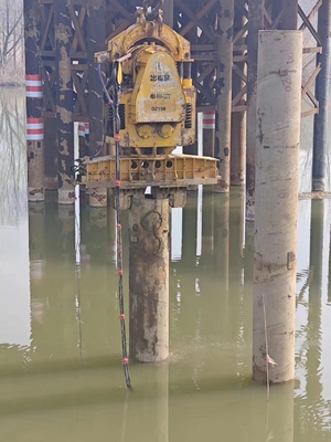 Clampada doble Vibro eléctrica de 45kw Excavadora montada Vibro Martillo