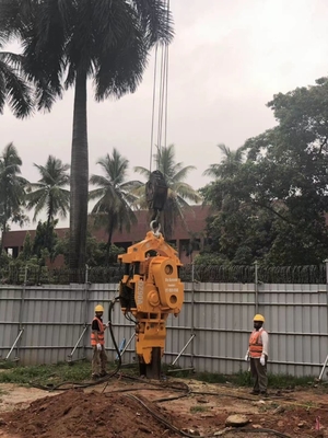 Equipo de conducción de pilas con frecuencia variable de hoja conductor de pilas eléctrico Vibro Martillo