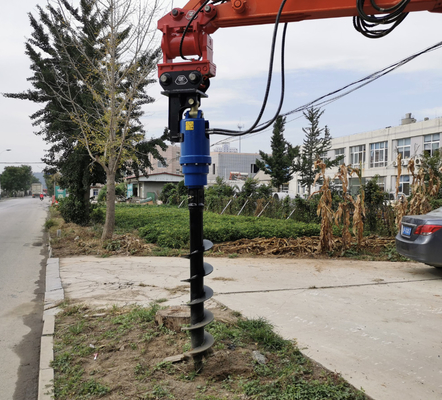 25-100 Lpm de flujo de la tierra de auger hidráulico para la excavadora T1.5-35T y 300-1500 mm de diámetro de auger máximo arcilla / esquisto