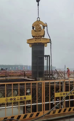 Máquina de conducción de pilas marinas de buen rendimiento Vibro martillo eléctrico para el trabajo de empillamiento