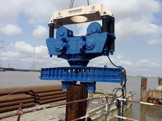 Pillar conductor de chapa de acero pilando eléctrico Vibro Martillo para el proyecto de puente en alta mar
