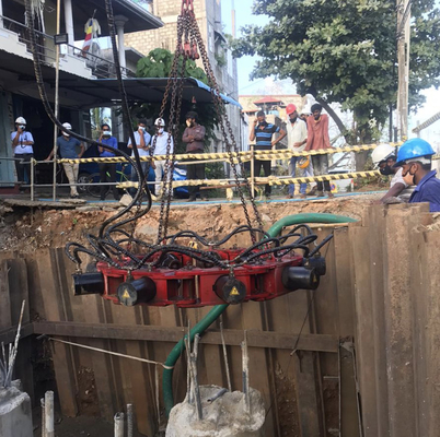 Máquina de rotura de pilas de hormigón redondo