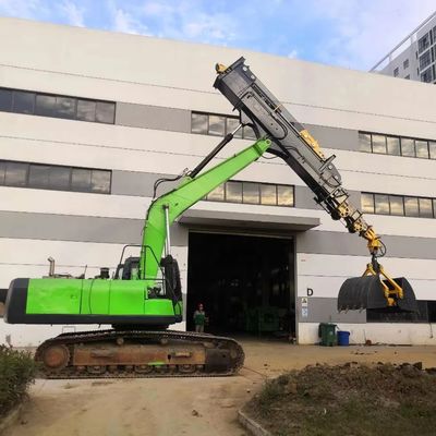 Brazo telescópico extensible para excavación profunda