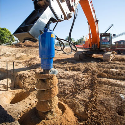 perforadora hidráulica redonda de la tierra de 65m m con 2 ejes de salida opcionales