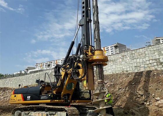aparejo de perforación 1200m m de la viruta de la sola de la carga 80kN de la pila de la máquina perforación rotatoria del transporte