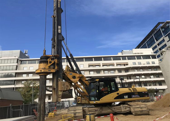 perforación rotatoria Rig Borehole Hydraulic de Mat Machine For Piling Mini de la correa eslabonada de 125kNm los 43m