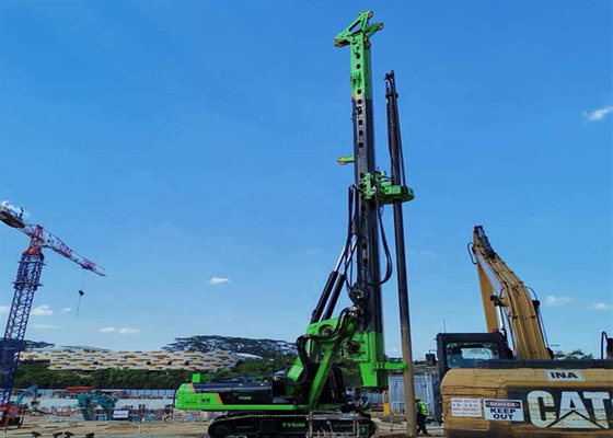 plataforma de perforación hidráulica llena agujereada 1500m m del solo transporte de la carga de la máquina de la pila de los 52m