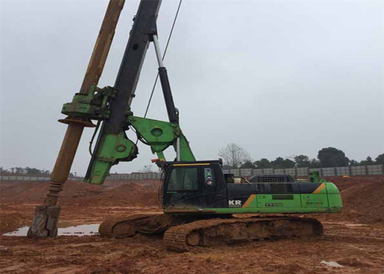 Correa eslabonada del suelo de CAT Chassis 60m/Min Hydraulic Piling Rig Machine que perfora a Rig In Foundation