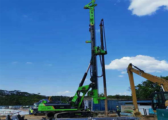 taladro montado correa eslabonada rotatoria hidráulica Rig Machine de la tierra de 220kNm 28rpm