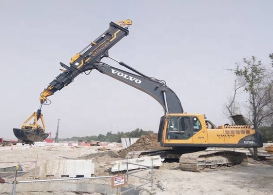 excavador Telescopic Boom de la cubierta de 1600kg Mini Excavator Long Reach Attachment