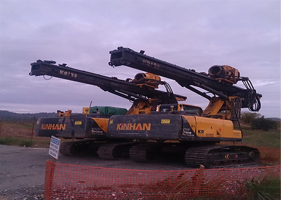 Perforación multifuncional Rig Hydraulic Crawler Drill Machine de la profundidad de la fundación 2.8km/H los 37m