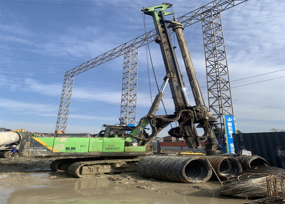 Las construcciones 1500m m 125kNm utilizaron el taladro de Rotary Hydraulic Crawler del conductor de pila