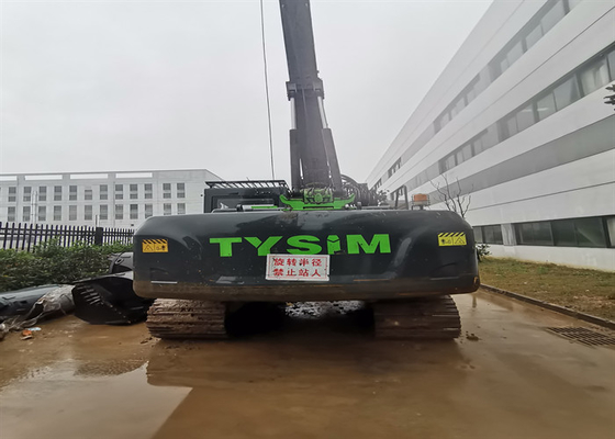 equipo usado los 35m 1200m m hidráulico de la conducción de pila de la máquina del taladro de la correa eslabonada de 1000m m
