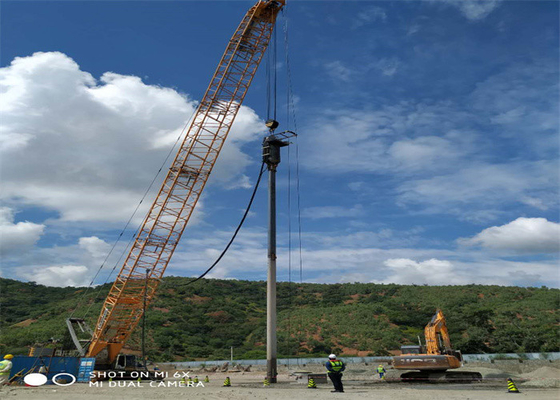 compactación de piedra eléctrica hidráulica de Vibroflotation de las columnas de Vibroflot de la alimentación de la parte inferior 150kw