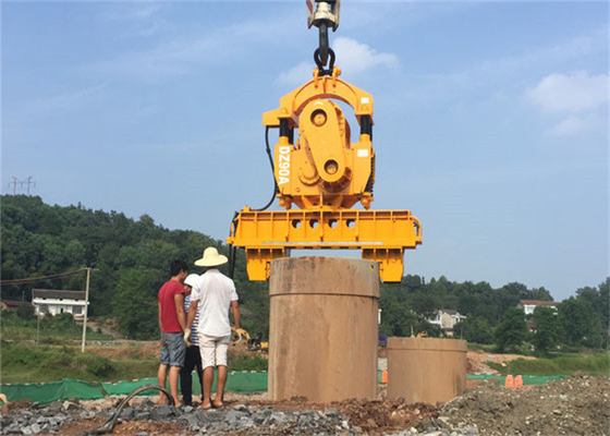 Excavador hidráulico Mounted Vibro Hammer de la pila de hoja para Cranerough 300KW